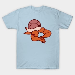 Turtle with Buff Arms T-Shirt